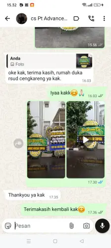 Testimonial Papan Bunga Pernikahan cikareo selatan