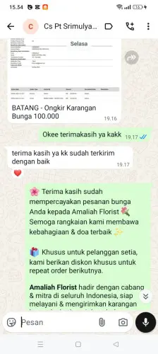 Testimonial Papan Bunga cikareo selatan